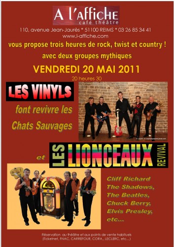 Vinyls,Lionceaux,Reims,Rock,Roll,Chats sauvages, sixties
